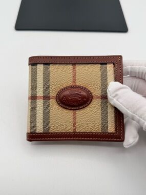 Burberry Vintage Nova Plaid Bi Fold Wallet
